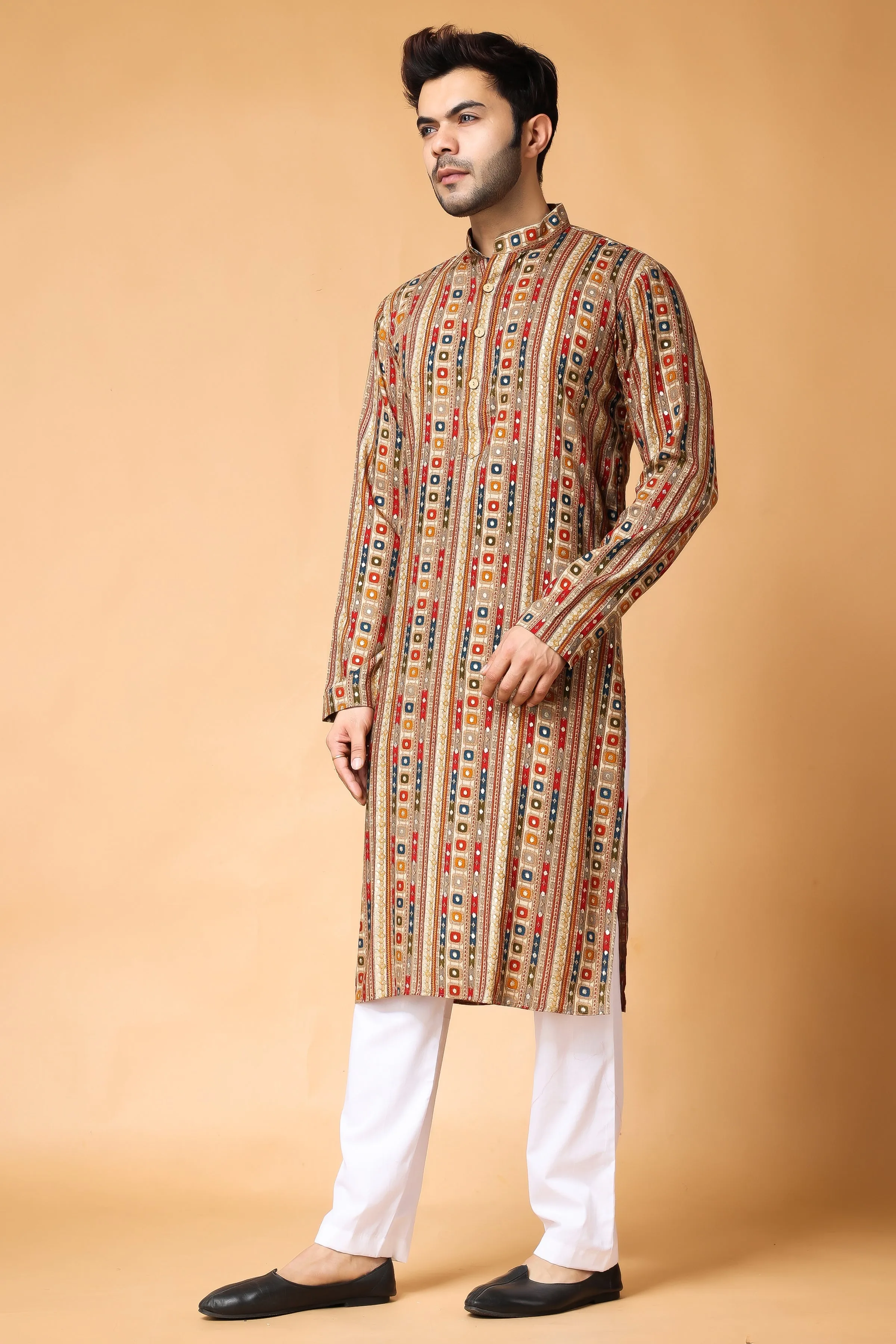 Golden Sands Printed Kurta