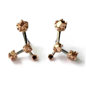 Grand Pyrite (S) Earrings [Pink gold]