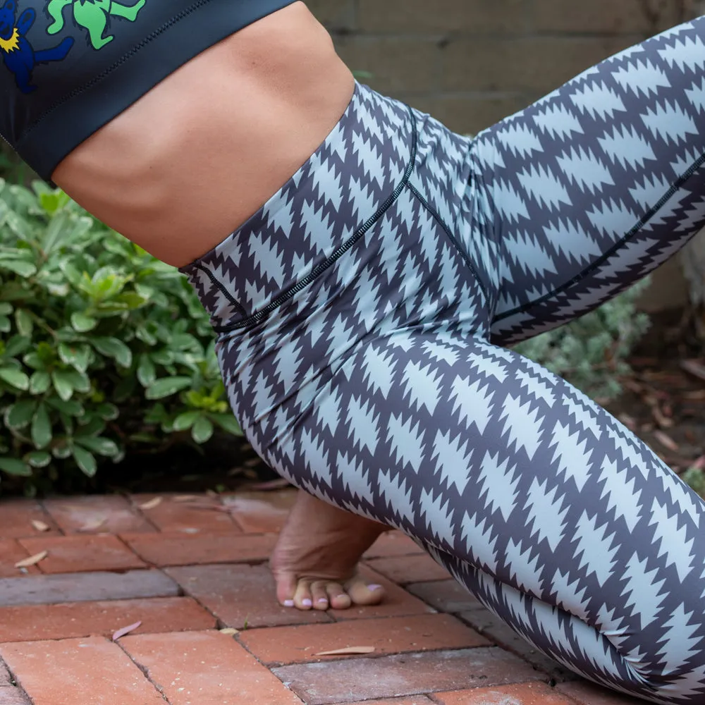 Grateful Dead | High Rise Leggings | All Over Bolt In Grey