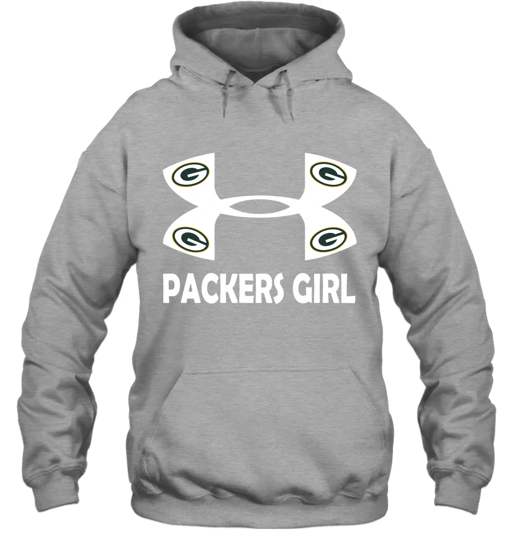 Green Bay Packers Girl Under Armour Football Hoodies