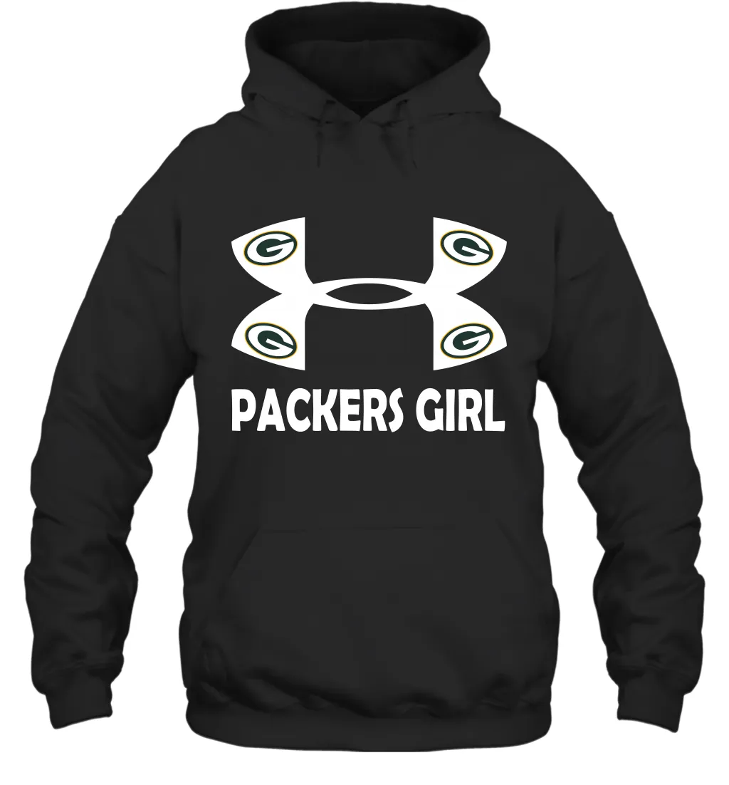 Green Bay Packers Girl Under Armour Football Hoodies