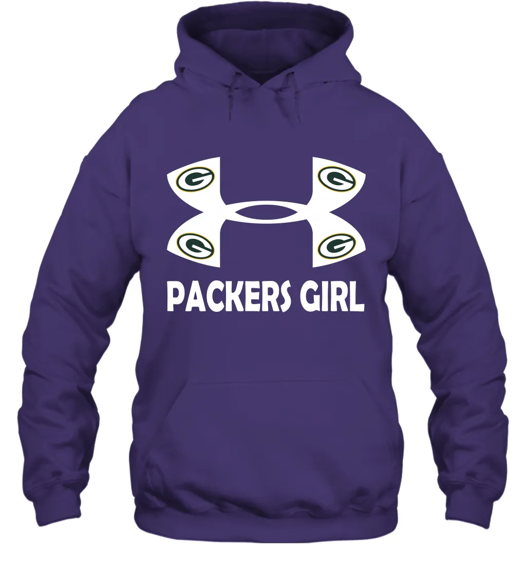 Green Bay Packers Girl Under Armour Football Hoodies