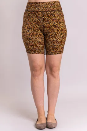 Hallie Shorts, Golden Cheetah, Bamboo