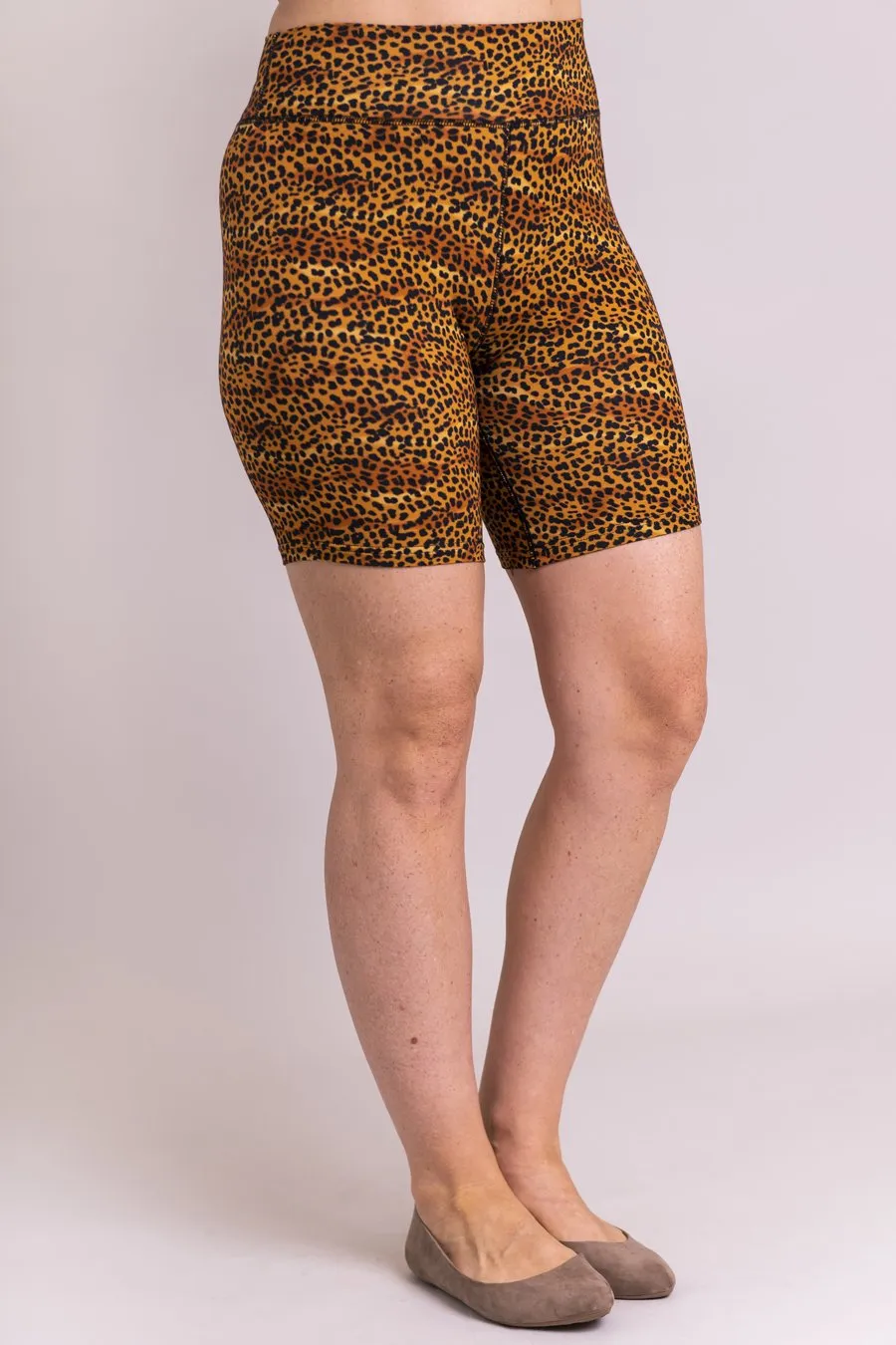 Hallie Shorts, Golden Cheetah, Bamboo