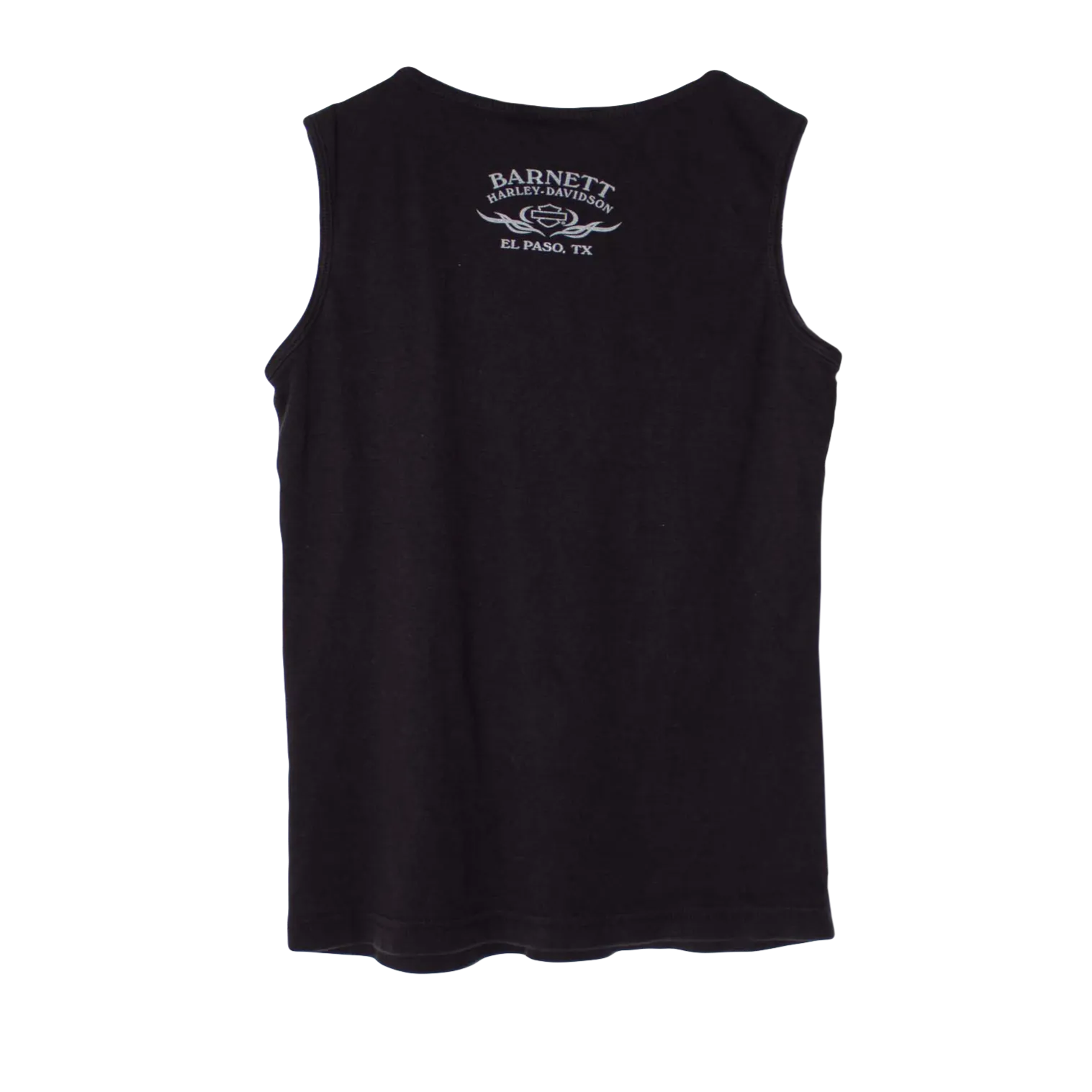 Harley Davidson 2009 Women Printed Big Logo Top Black (M)