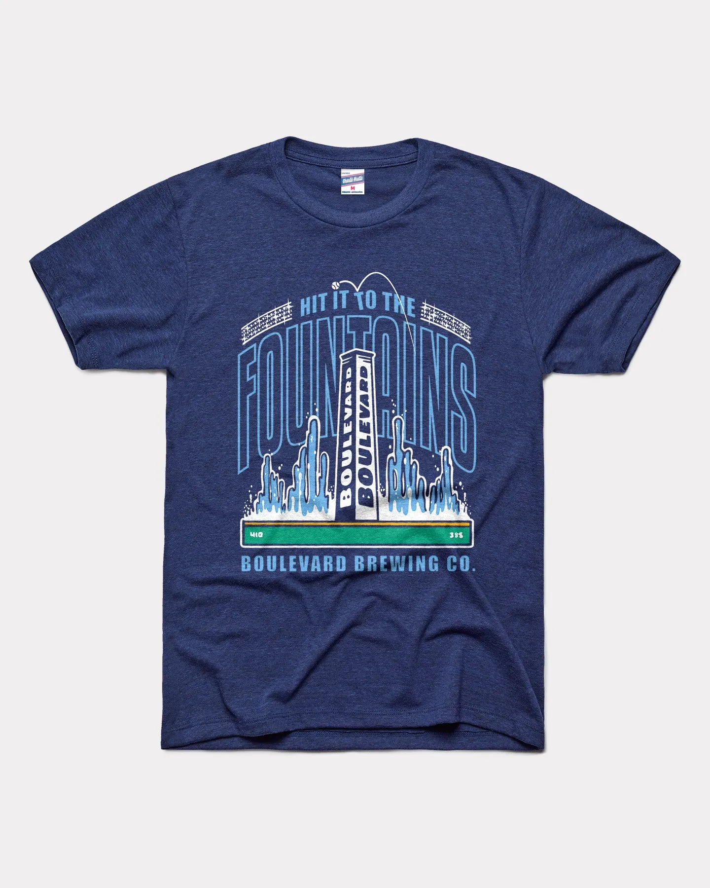 Hit it to the Fountains Boulevard Navy T-Shirt