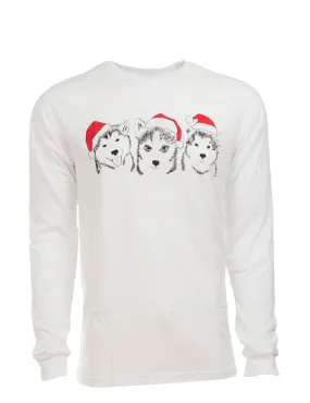 Holiday Huskies Long Sleeve Tee - Unisex