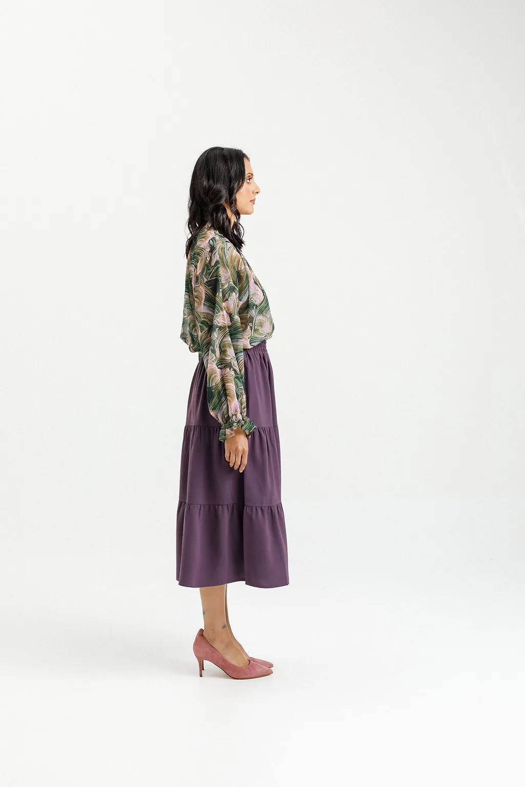 Homelee Lexi Skirt - Plum