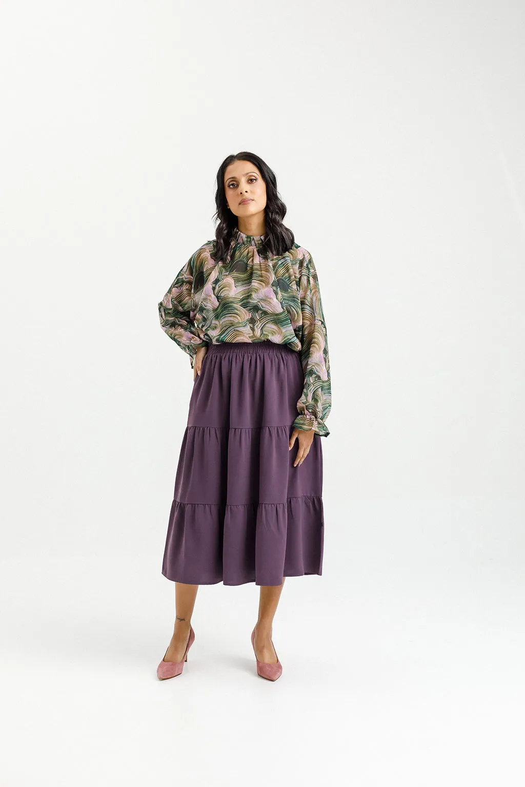 Homelee Lexi Skirt - Plum