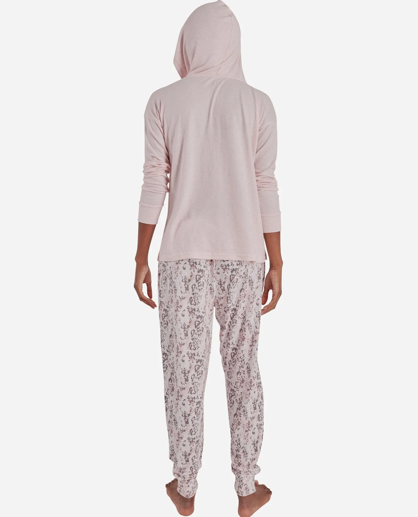 Hooded Hacci Sleep Set With Jogger