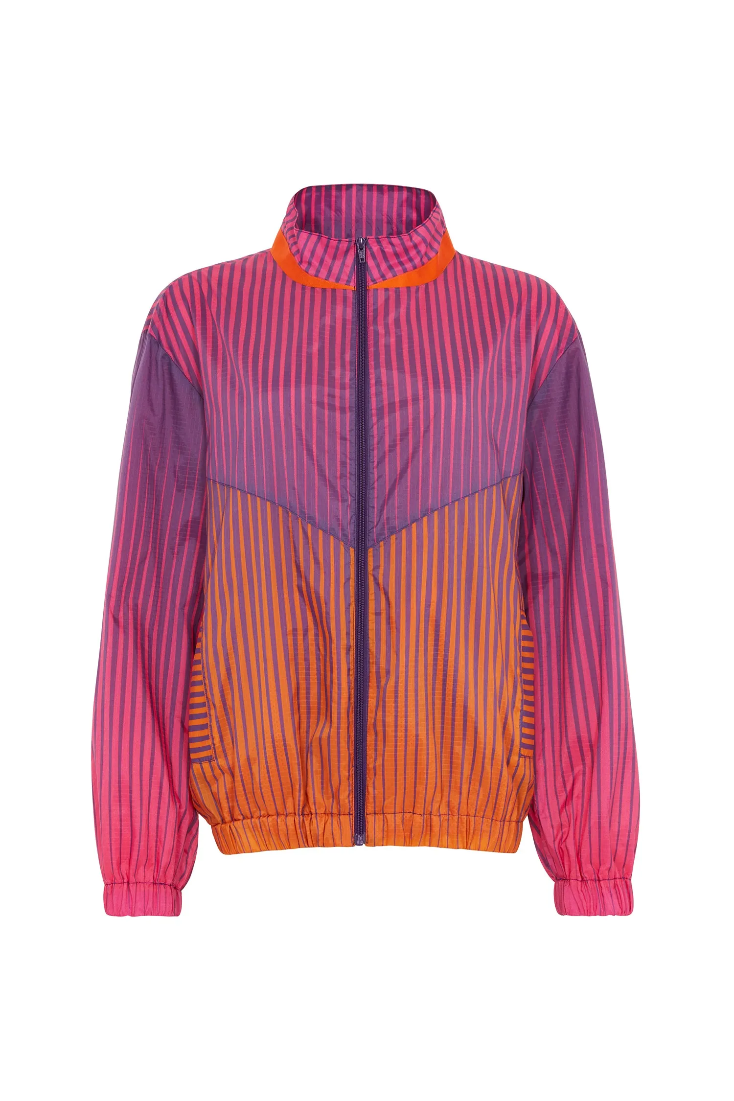 House of Holland Andrew Brischler Neon Print Track Top (Pink & Orange)