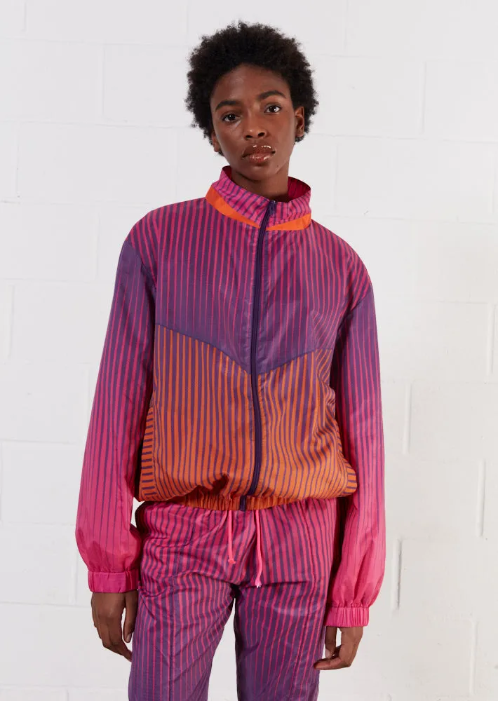 House of Holland Andrew Brischler Neon Print Track Top (Pink & Orange)