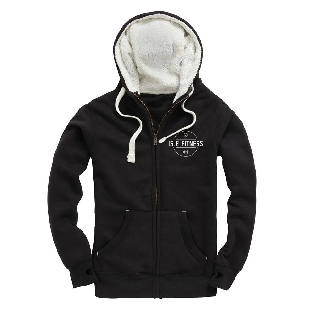 IS.E.FITNESS Fleece Lined Zip Up Hoodie - Wholesale