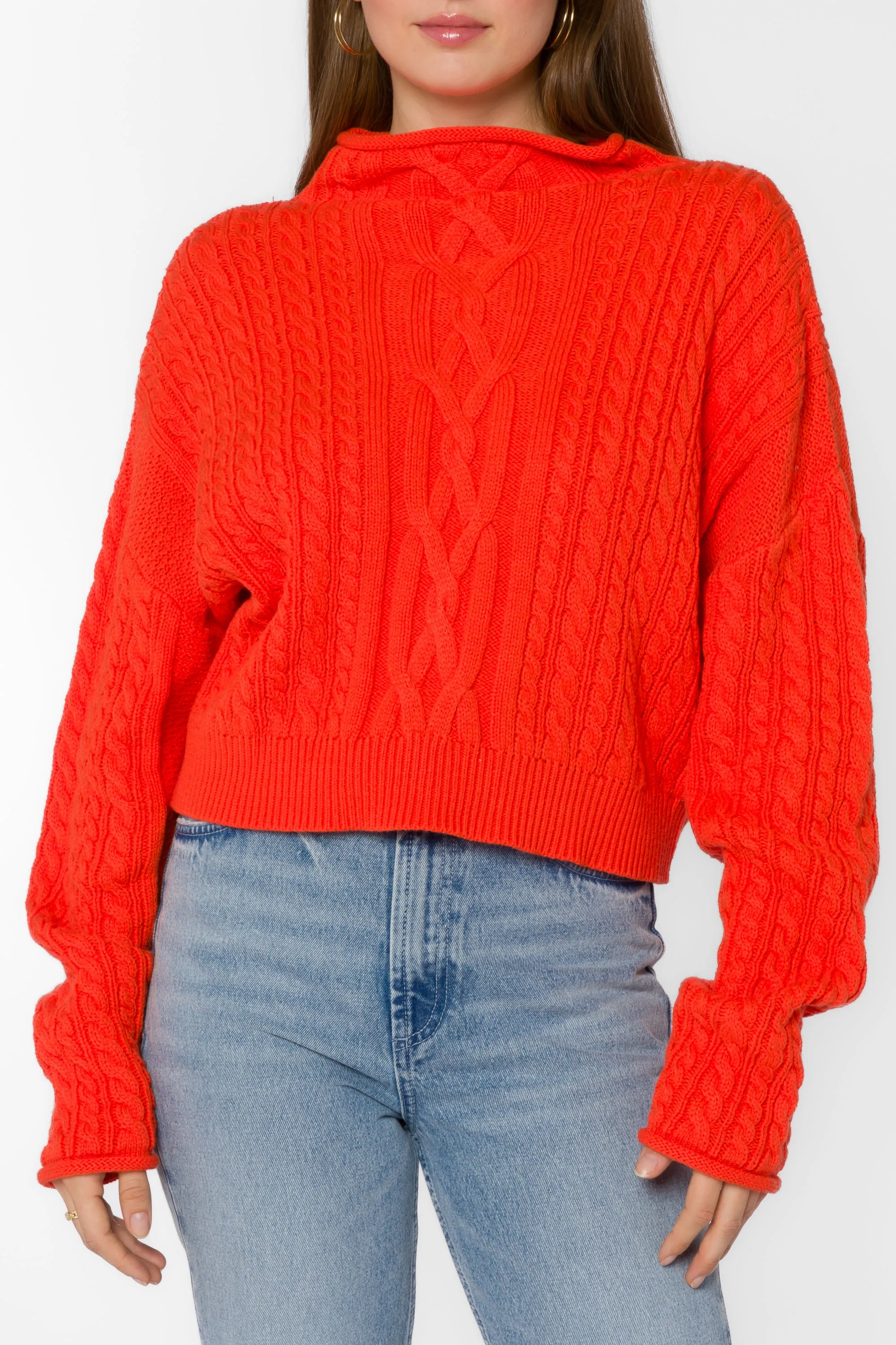 Jennevie Orange Sweater