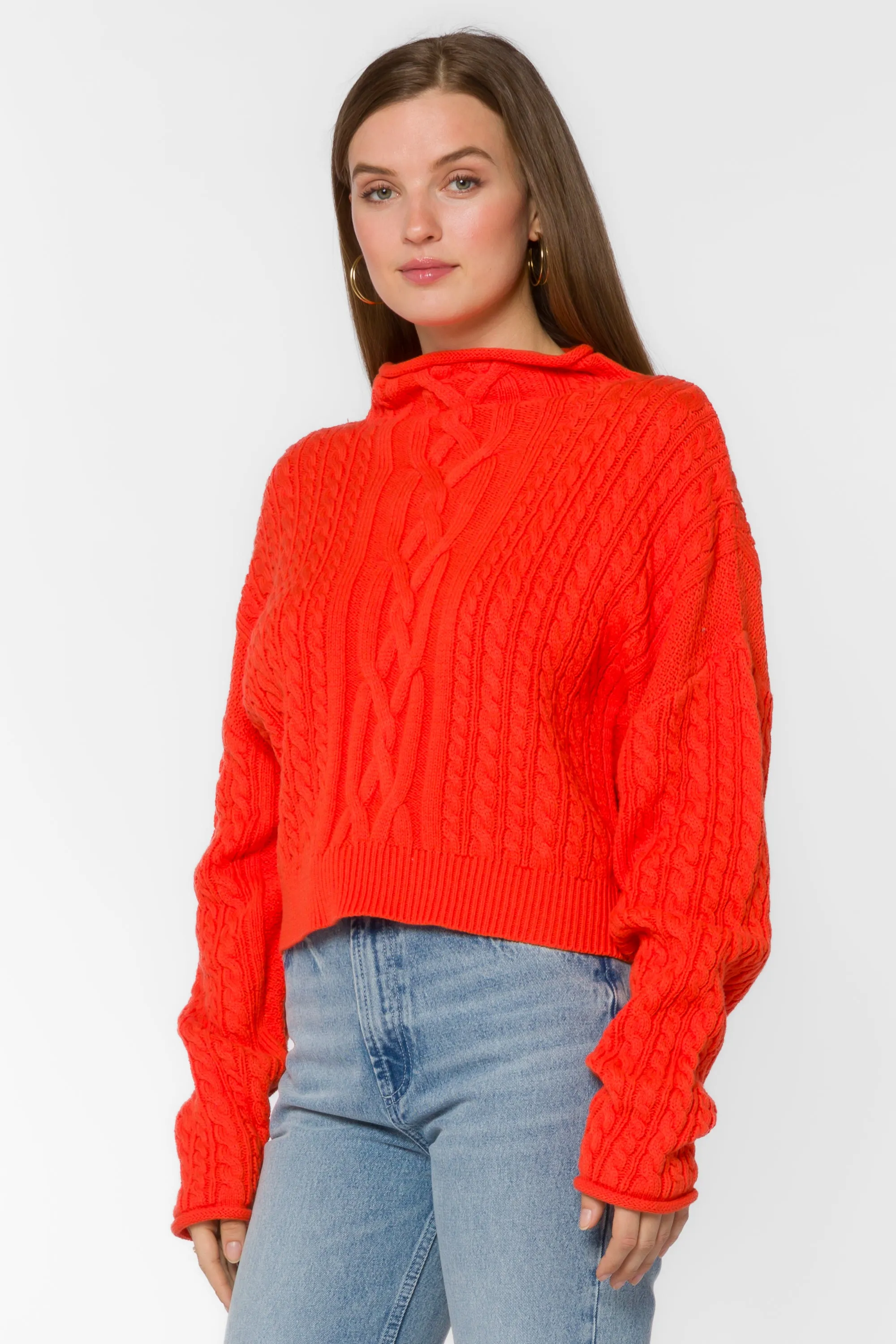 Jennevie Orange Sweater