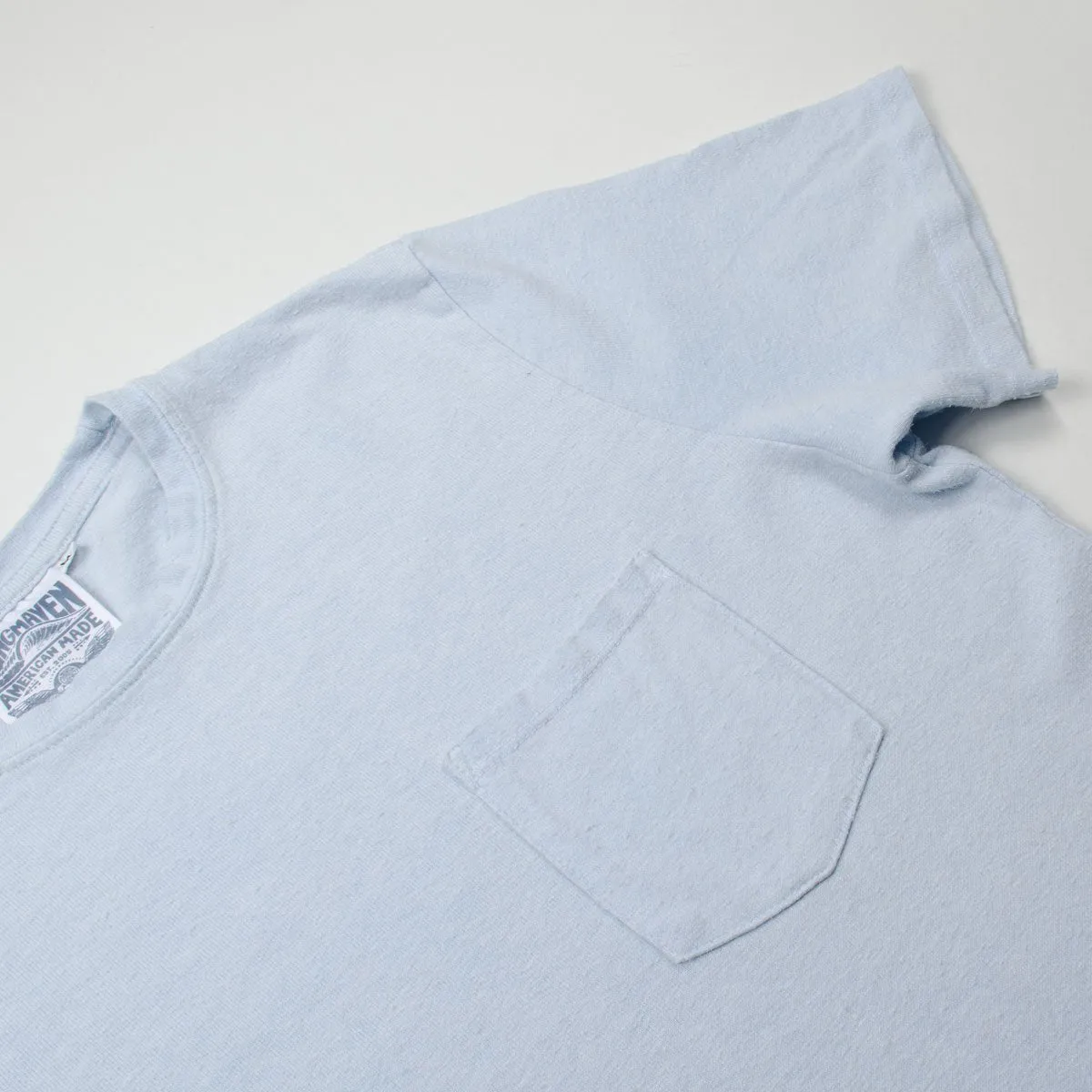 Jungmaven - Baja Pocket Hemp T-shirt 55/45 (7 oz) - Sky Blue