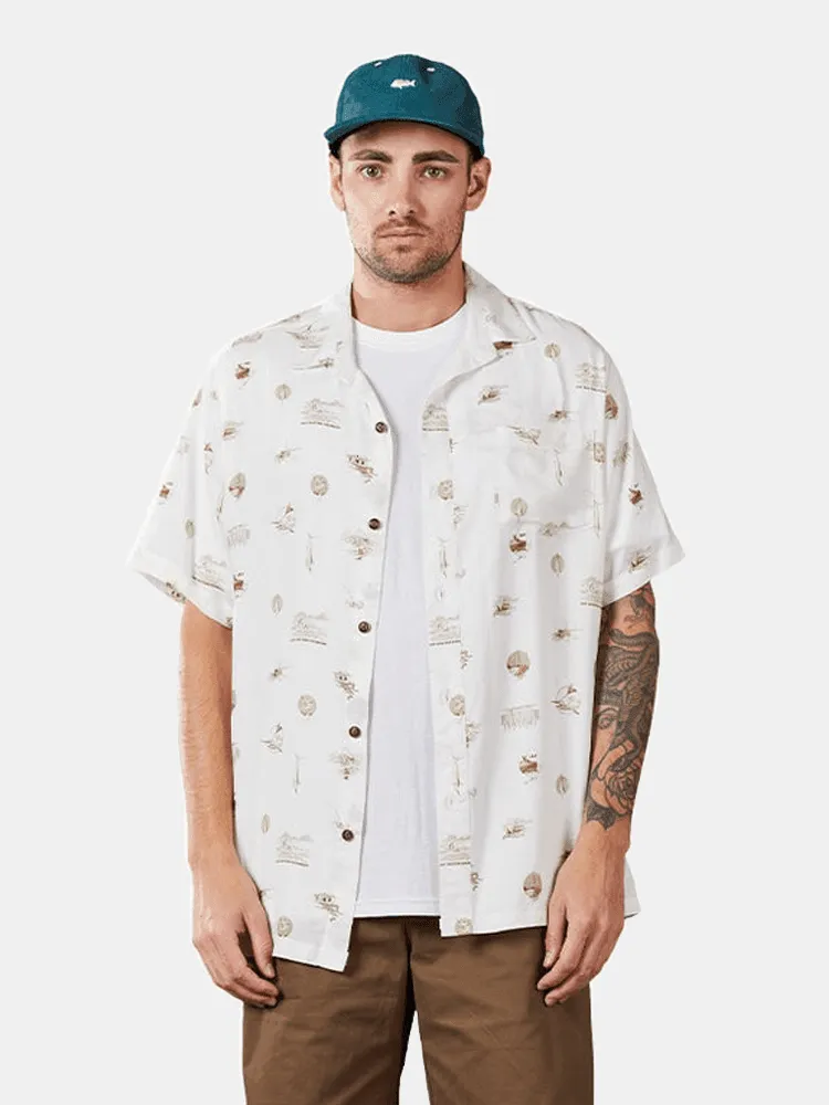 Just Another Fisherman Coastal Vintage SS Shirt - Natural