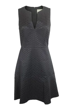 KATE SPADE Black Glitzy Ritzy Bakery Dot Jacquard Dress (US 2 | UK 6)