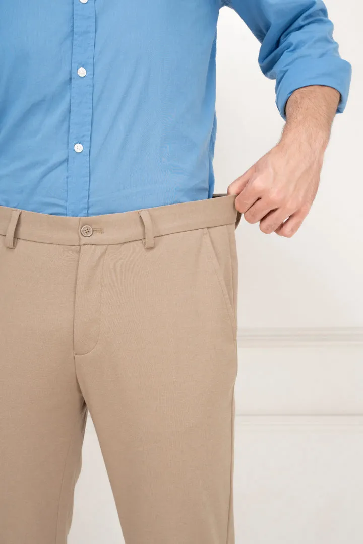 Khaki Power Stretch Slim Fit Pants