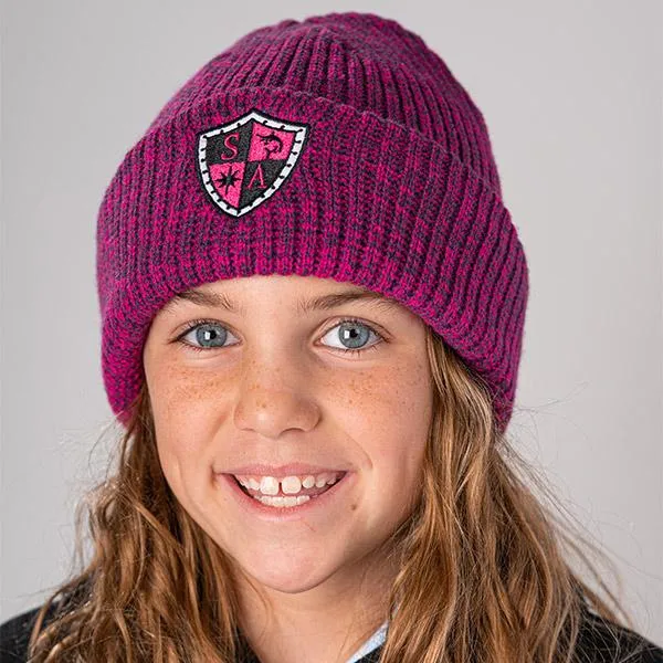 Kids SA Beanie | Wool | Mixed Pink