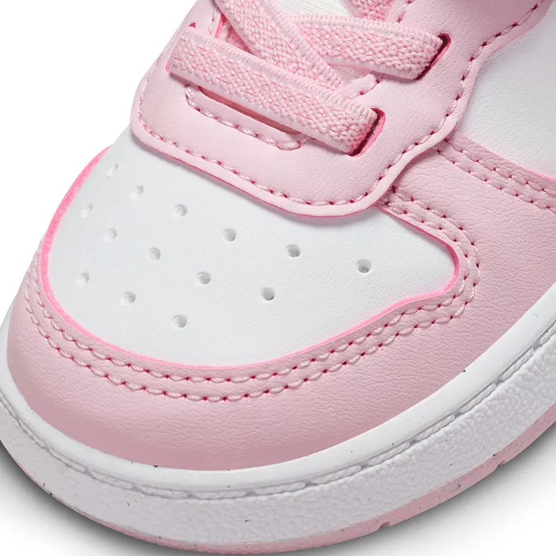 Kid's Toddler Court Borough Low Recraft White/Pink Foam