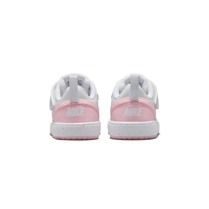 Kid's Toddler Court Borough Low Recraft White/Pink Foam