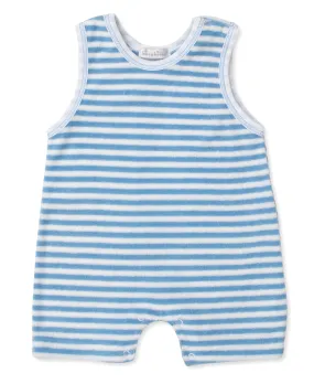 Kissy Kissy - Romper - Terry Blue Stripe