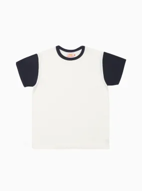 La'ie T-shirt Off White & Dark Navy