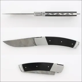 Le Thiers Gentleman 12 cm Damascus Blade & Ebony