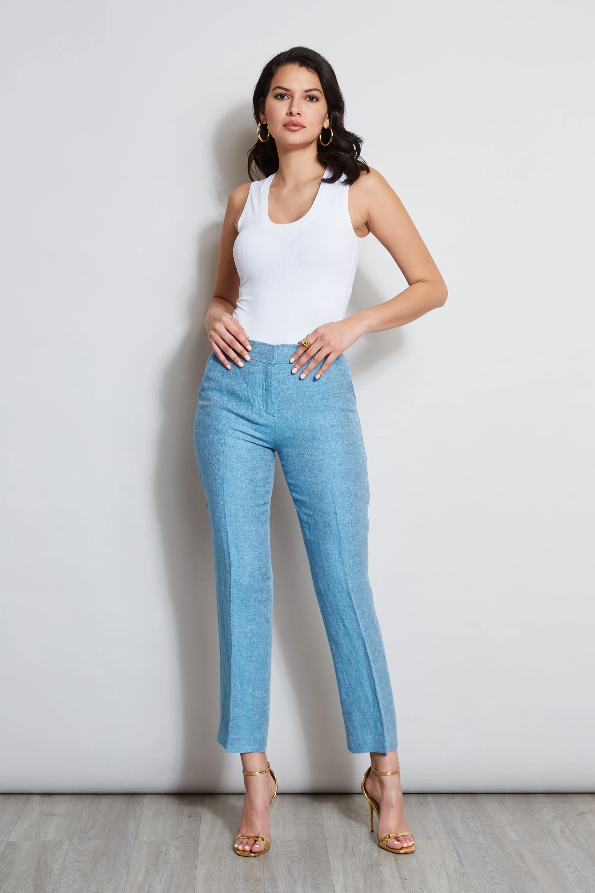 Linen Straight Leg Pant