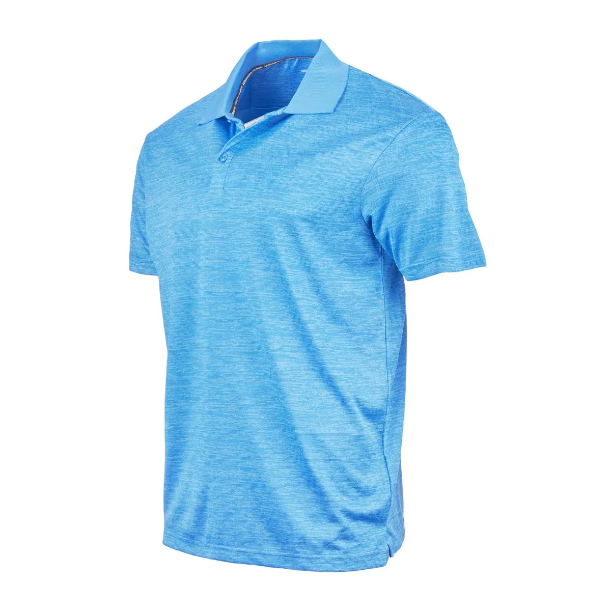 London Fog Men's Poly Textured Space Dye Polo