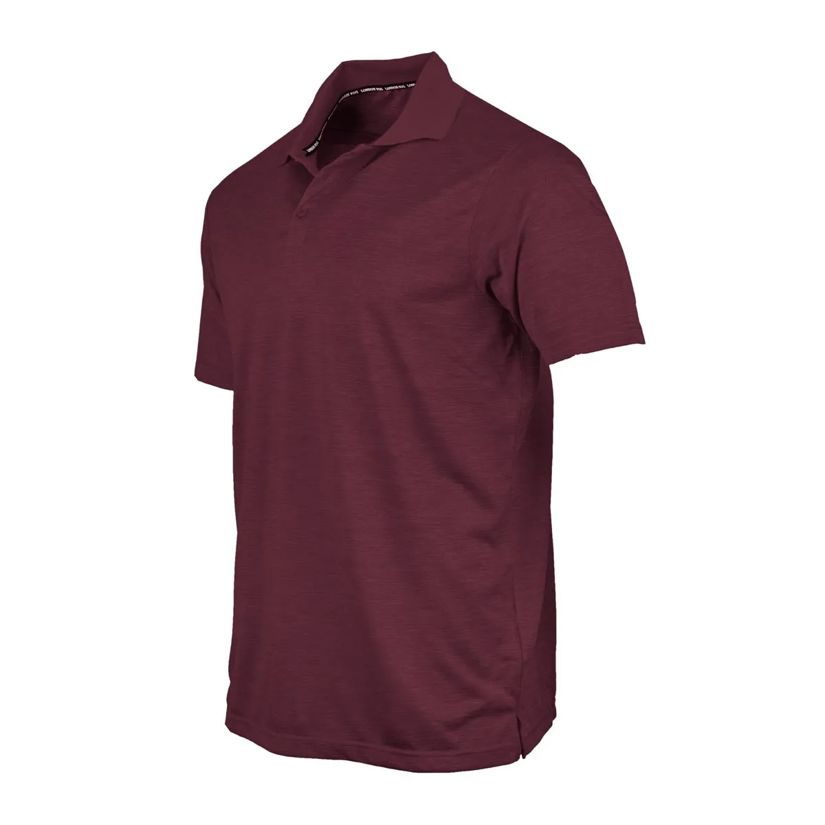 London Fog Men's Poly Textured Space Dye Polo