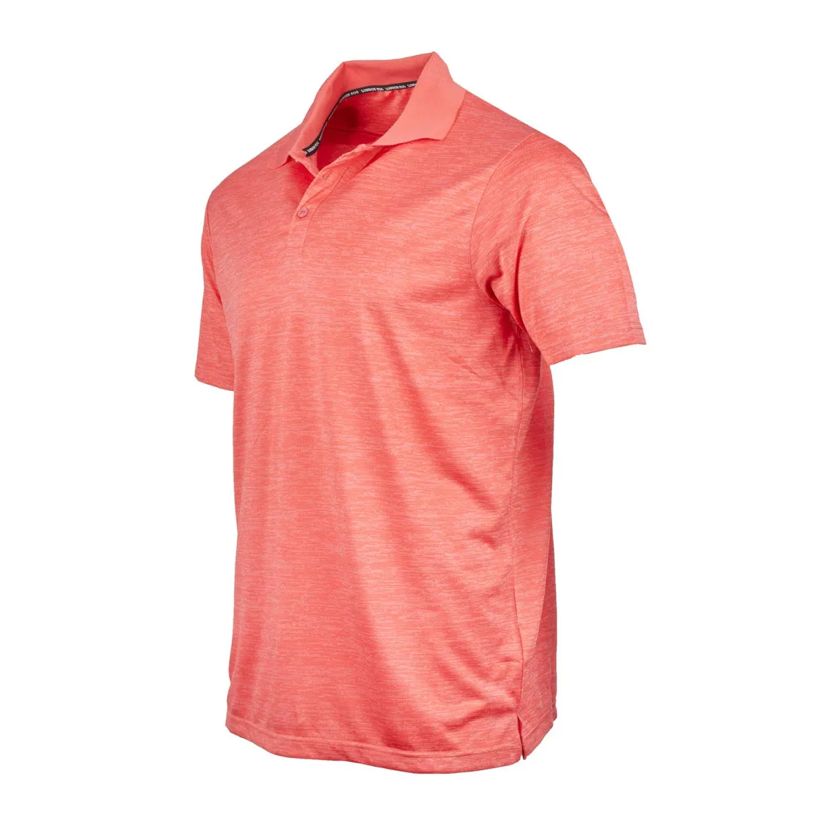 London Fog Men's Poly Textured Space Dye Polo