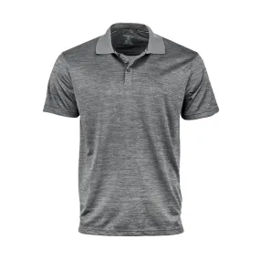 London Fog Men's Poly Textured Space Dye Polo