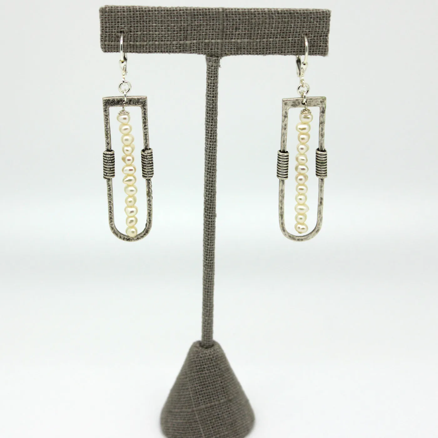 Long Silver Earrings