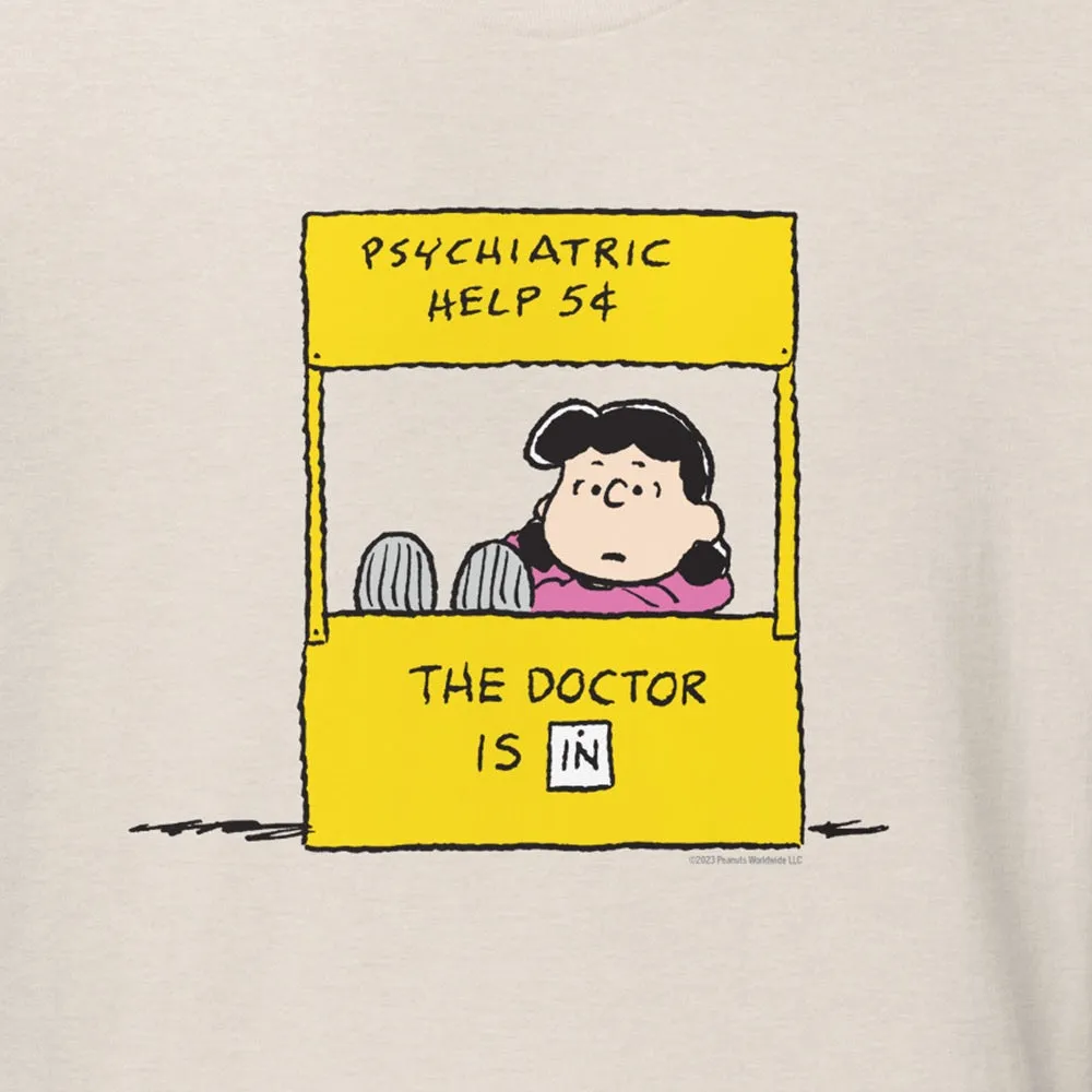 Lucy Psychiatric Help Booth Adult T-Shirt