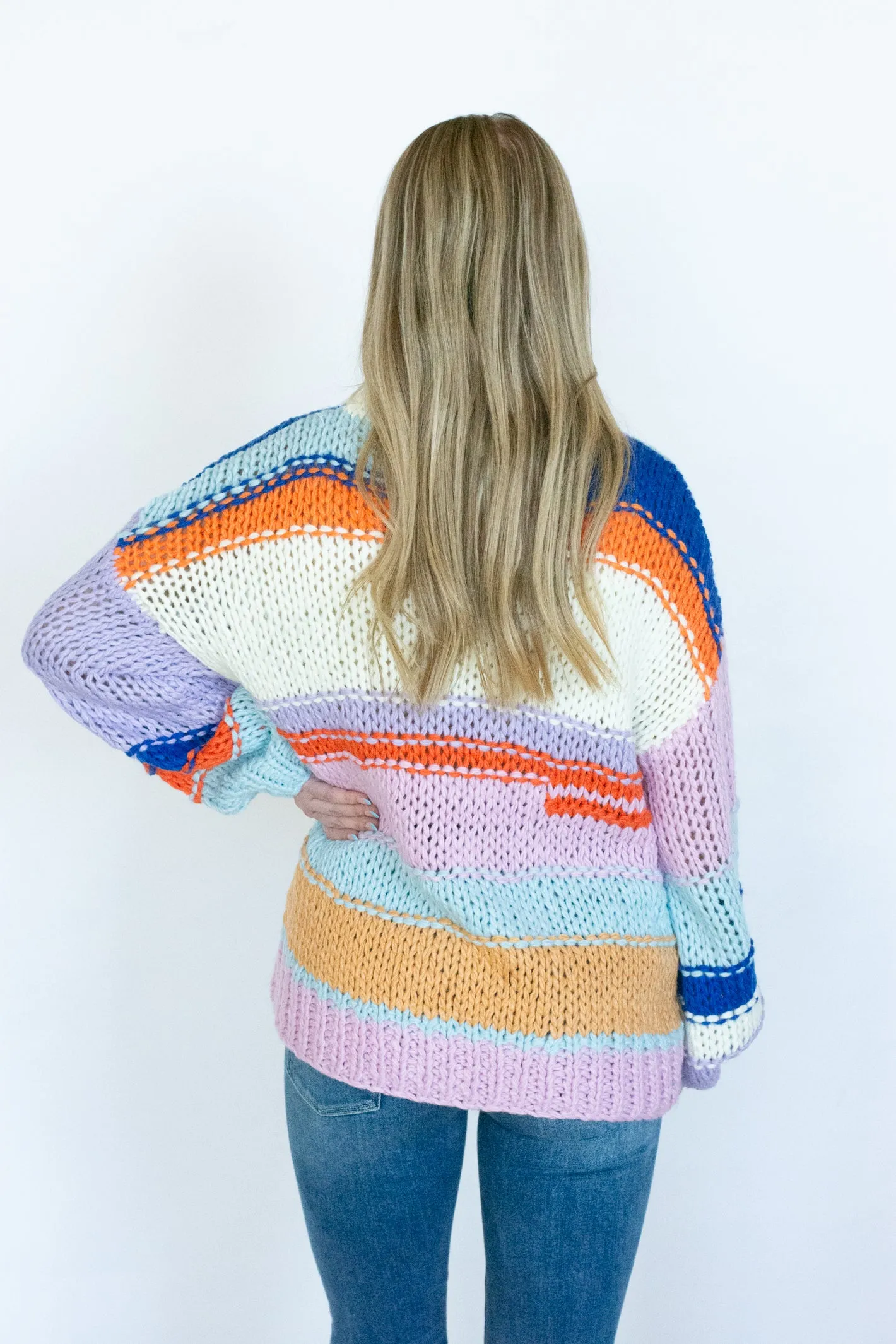 Make it Memorable Multicolor Knit Sweater