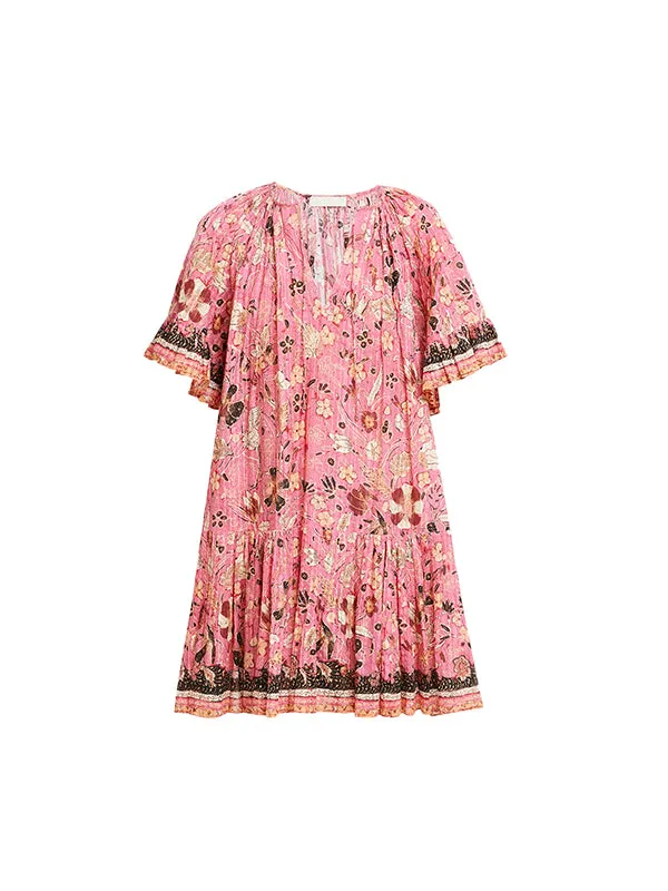 Malie Dress in Hollyhock