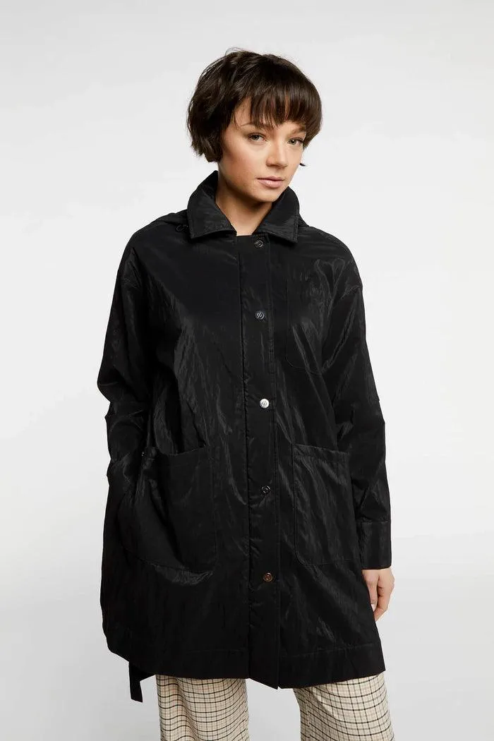 Marjorie Button Down Raincoat by Adroit Atelier