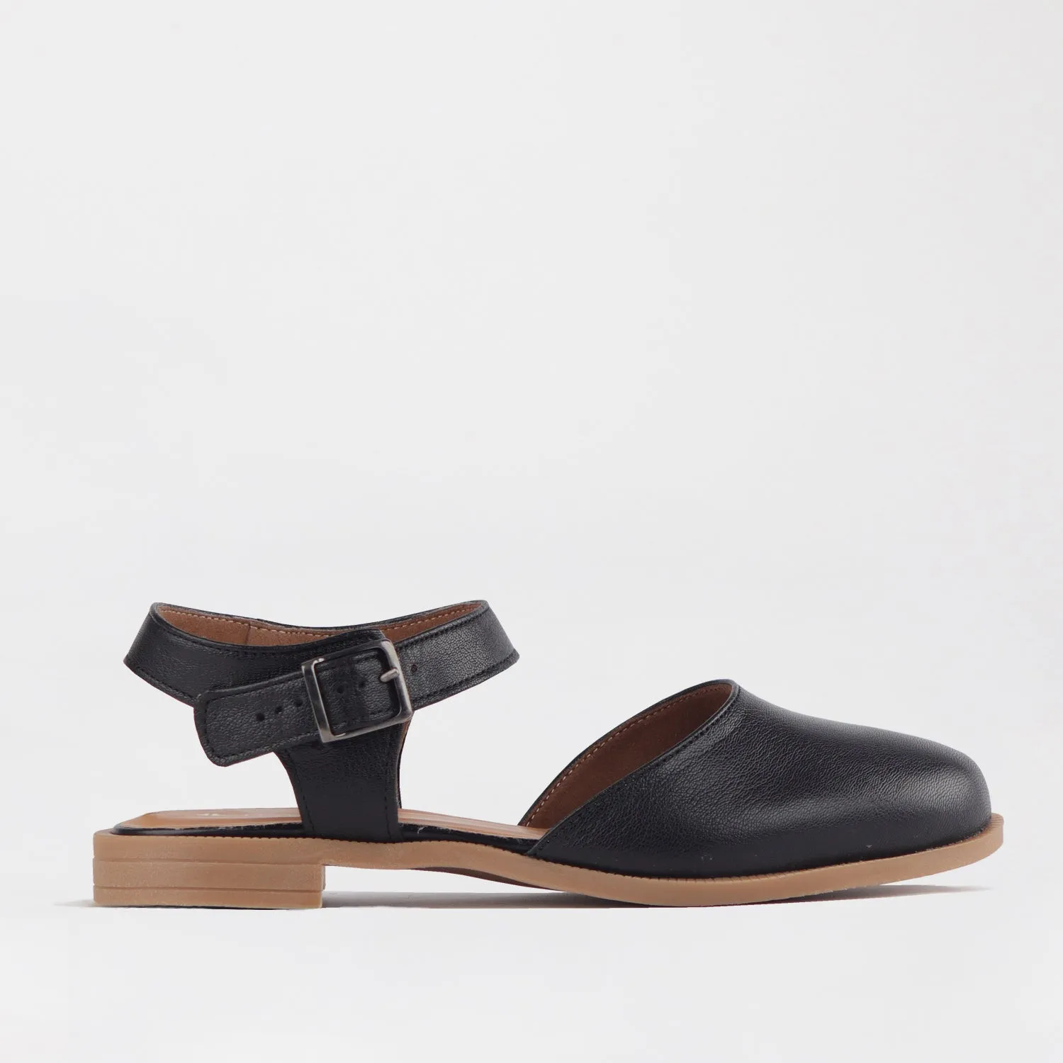 Mary Jane Sandal in Black - 12344