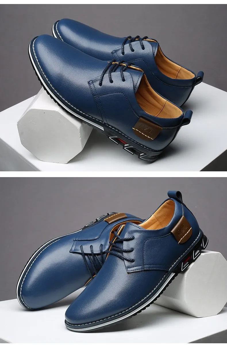 Men Oxfords Leather Sneakers