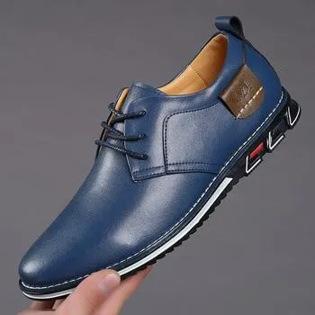 Men Oxfords Leather Sneakers