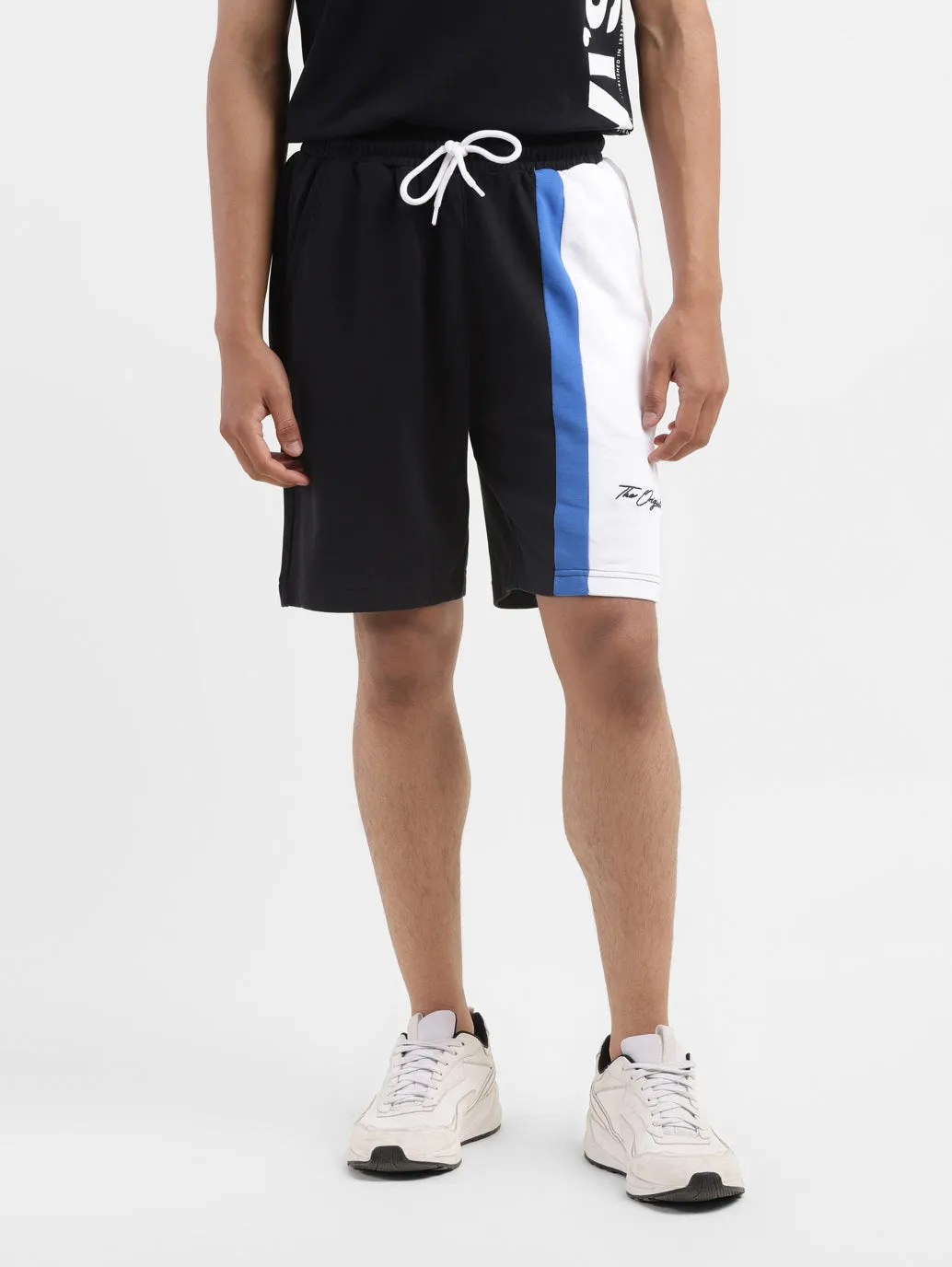 Men's Black Regular Fit Shorts