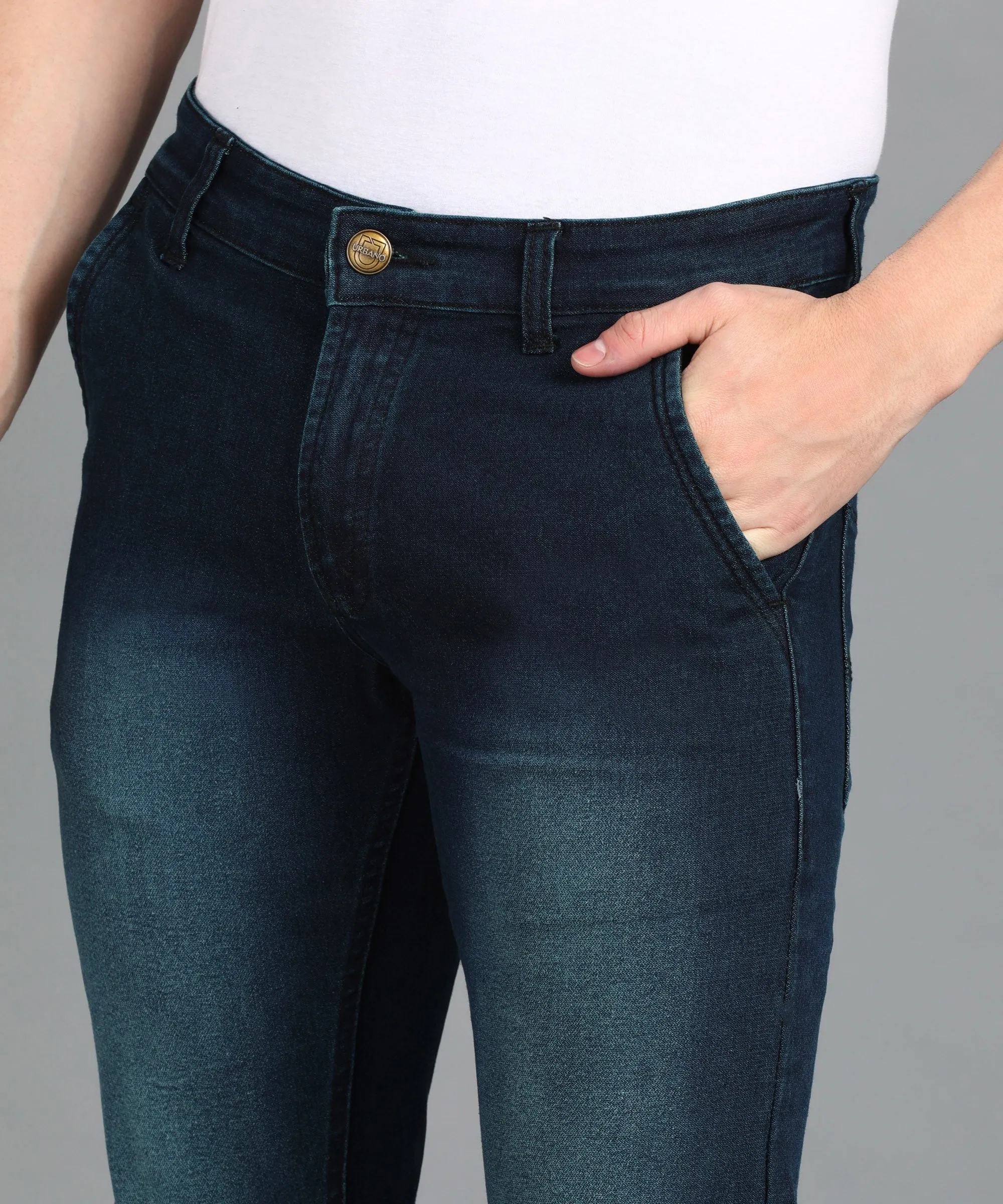 Men's Blue Slim Fit Stretchable Jeans