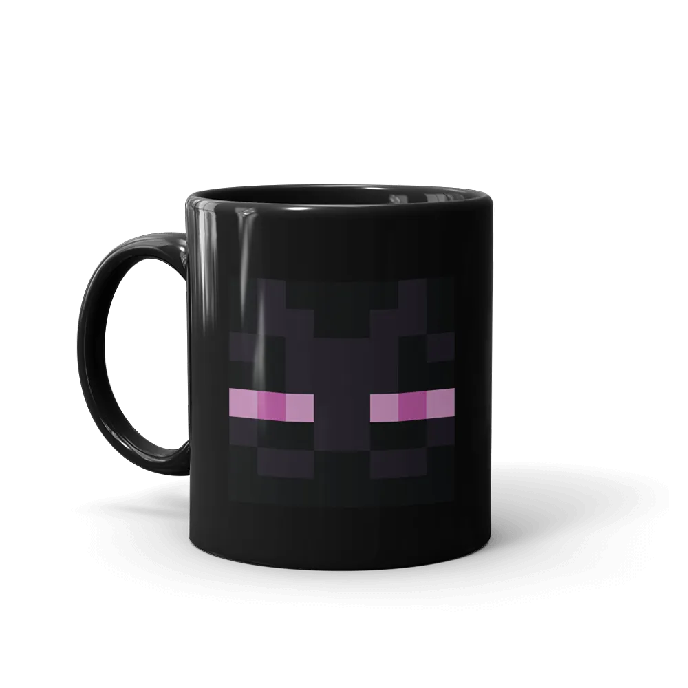 Minecraft Enderman Eyes Black Mug