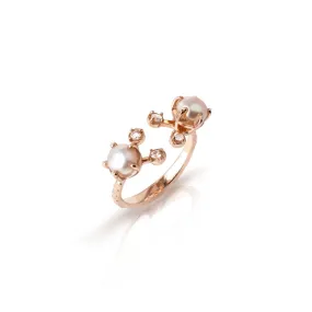 Mini Pearl Ring [Pink gold]