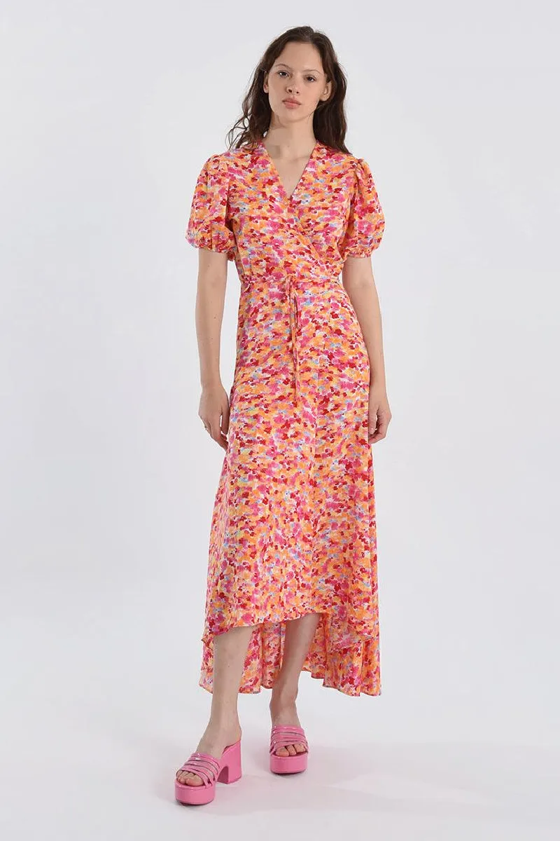 Molly Bracken: Floral Pary Wrap Maxi Dress