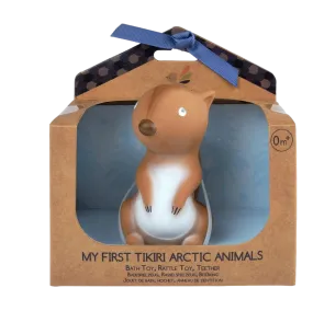 My First Tikiri Teether and Bath Toy - Squirrel Gift Boxed