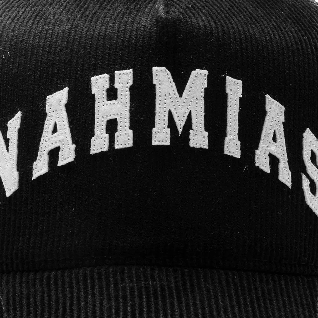 Nahmias Varsity Corduroy Trucker Hat - Black