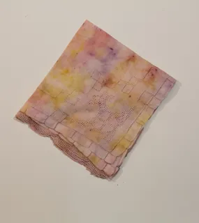 Naturally dyed handkerchiefs